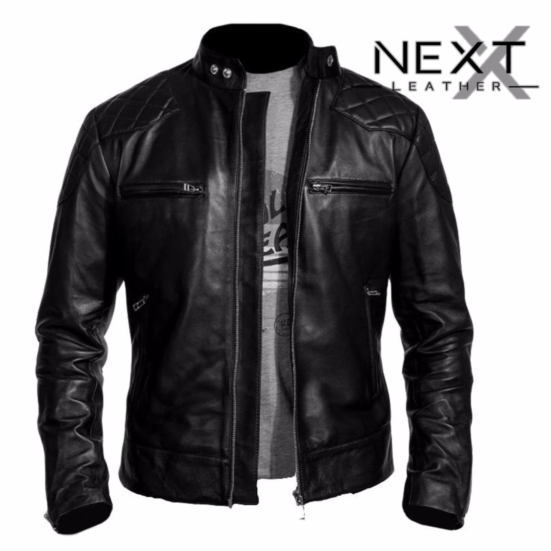 Jaket Kulit Motor Biker / Jaket Pria Motor Touring