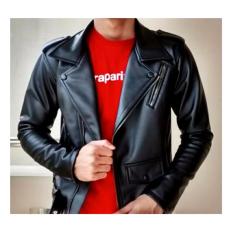 Jaket Kulit Pria Asli Domba Garut Rock N Roll