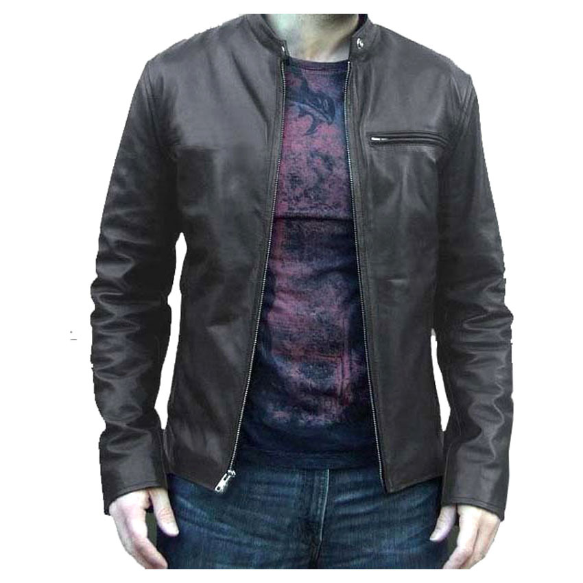 Jaket Kulit Pria Global Dark Brown