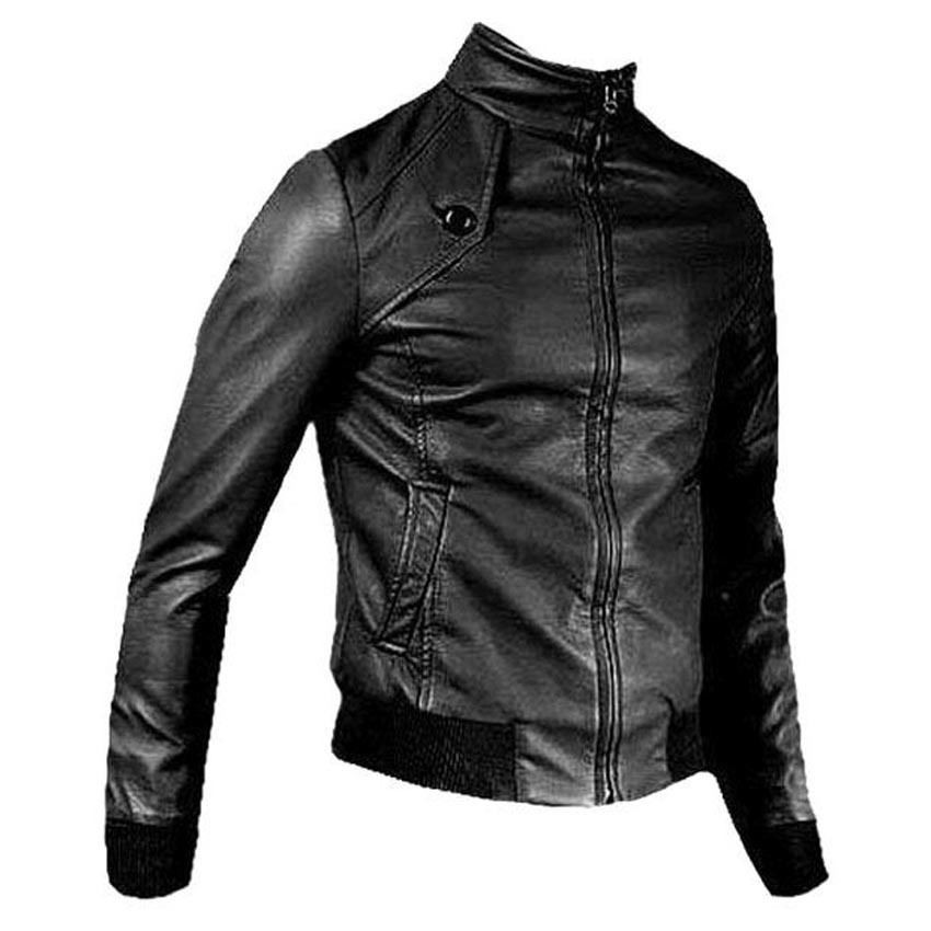 Jaket Kulit Pria KR-06 Hitam