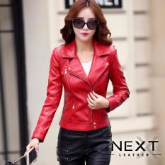 Jaket Kulit Wanita Korea Sintetis JW04