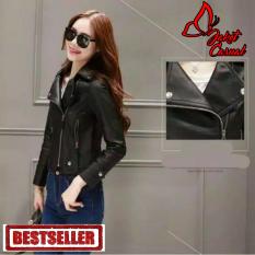 Jaket Kulit Wanita Style Minimalis / Jaket casual Perempuan