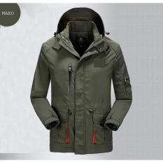 Jaket Mako Hijau Army Polos Parasut Anti Air Bagus Murah Waterproof Parka Pria Wanita Promo Distro Distributor Bandung