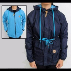 Jaket Murah Parka Bolak Balik Wanita Navy-Turkish (Best Seller)