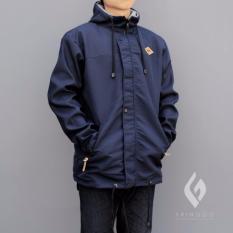 Jaket Parka Pria Bolak Balik Murah Simpel - Biru Tua Best Seller
