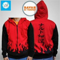 Jaket Naruto Yondaime Hokage (Jaket Ninja Naruto Kakashi Sasuke Sakura) Best Seller - Red/Black