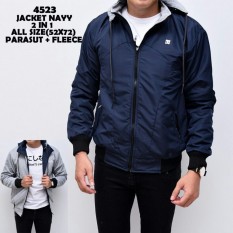 Jaket Parasut DC Bolak-Balik Maroon - Hitam keren CR02