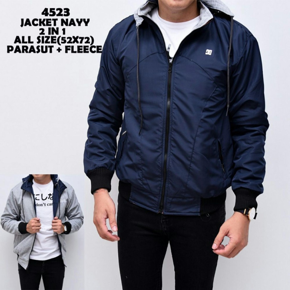 Bandingkan Toko Jaket Parasut DC Bolak-Balik Maroon - Hitam keren CR04 sale - Hanya