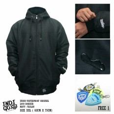 Jaket parasut jumbo waterproofe original made in bandung indigo free gantungan kunci