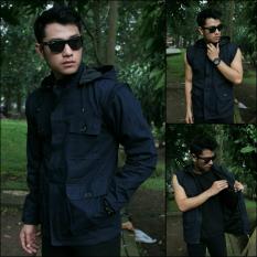 Jaket parka 1 jaket 2 model bisa di pakai rompi best seller