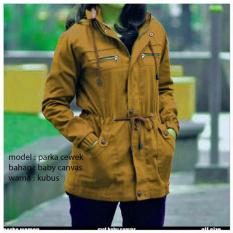 Jaket Parka Army Casual Untuk Wanita Terbaru Warna Kuning Kubus