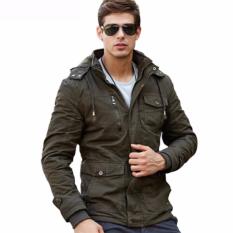 JAKET PARKA CASUAL STYLE GREEN ARMY