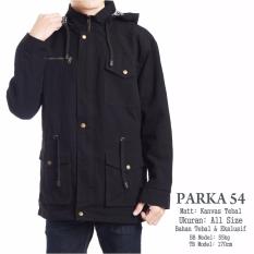Jaket Parka Premium Bahan Kanvas Hitam