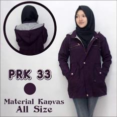 Jaket Parka Wanita Baby canvas ungu