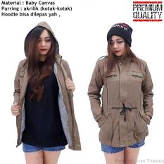 Jaket Parka Wanita Brown Premium Keren / Coklat - Kuq5bh