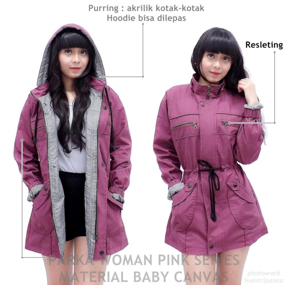 Jaket parka wanita / parka cewe / cewek