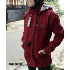 Jaket parka woman babycanvas premium maroon