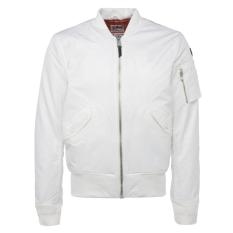 Jaket Pria - Bomber Exclusive Full White Style