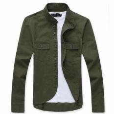 Jaket Pria - Distro Men Jackets Warna Army Green - Jaket Parka