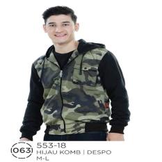 Jaket Pria Hoodies Loreng / Jaket Distro Sweater Cowok Original Azzura