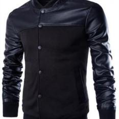 Jaket Pria-Jaket Laki-Jaket Sintetis- Jaket Semi Kulit - Jaket Kulit Pria-Jaket Motor