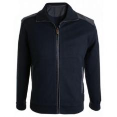 Jaket Pria Kerah Polo - Jaket Pria Warna Biru Dongker - Jaket Terbaru - Jaket Murah