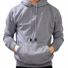 Jaket Pria Murah Jumper Hoodie Kasual-Abu Best Seller