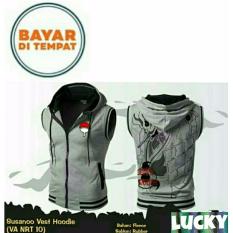 Jaket Rompi Vest Hoodie Anime Naruto Sasuke Uchiha Susanoo Grey Best Seller