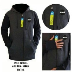 Jaket Rsch Hitam Abu Tua Sweter Pria Wanita Murah Bandung - 3C3dc5