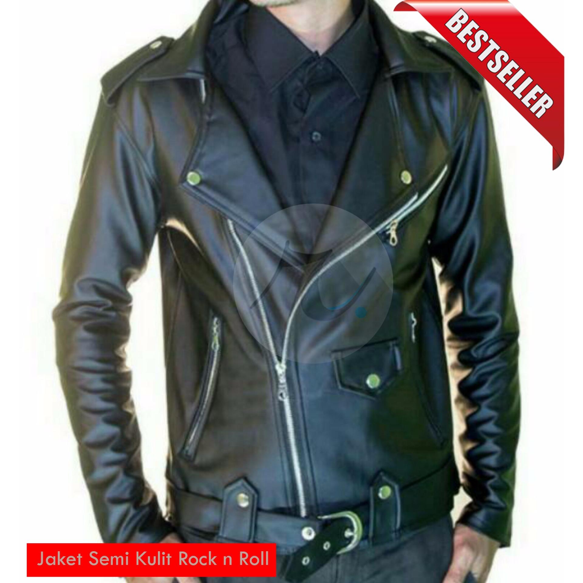 Jaket Semi Kulit Ramones Pria