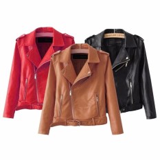Jaket Semi Kulit Sintetis Asli Garut Wanita Blazer Santai