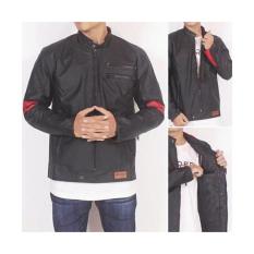 Jaket semi kulit wolfrine hitam