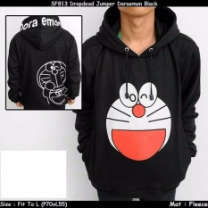 Jaket sweater doraemon black 001