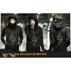 Jaket Sweater Hoodie Anime Naruto style Ninja Anbu Uchiha Rikudou (JA NRT 101,102,103,104) Best Seller - Black