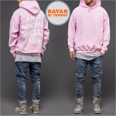 Jaket Sweater Hoodie Anti Social Social Club Unisex Best Seller - Pink