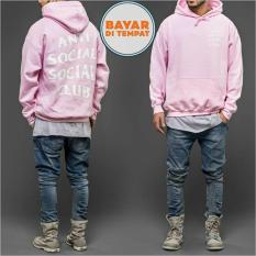 Jaket Sweater Hoodie Anti Social Social Club Unisex Best Seller - Pink