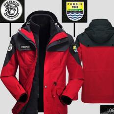 Jaket Taktis Merah bola persib Indonesia waterproof taktikal bertudung all club militer outdor anti air