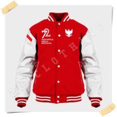 JAKET Varsity Hut Ri Ke 72 Indonesia Kerja Bersama - 17 Agustus