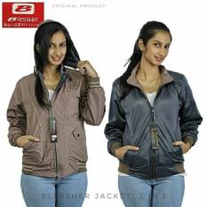 Jaket wanita bolak balik parasut mayer import japan style simple