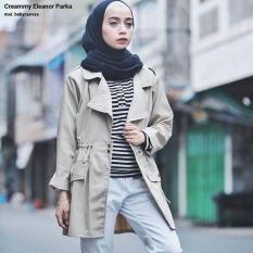 Jaket Wanita F // Jaket Hoodie // Creammy Eleanor Parka