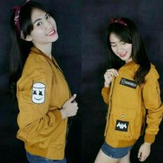 jaket wanita Marshmello bomber Mustard