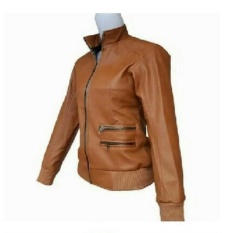 Jaket Wanita Semi Kulit Premium CWSK03C Coklat
