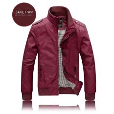 Jaket Wp Maroon Polos Waterproof All Club Bola Pria Anti Air Keren Bagus Parasut Promo Distro Diskon Distributor