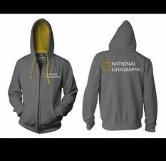 Jaket Zipper Hoodie Sweater NATIONAL GEOGRAPHIC KOMBINASI