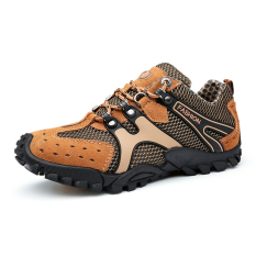 Model Sepatu Pria Tahan Lama Climbed Mt. Sepatu Trekking Climbing Super Bernapas Kuning