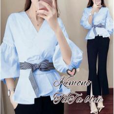 J&C Atasan Kimono Rena Salur / Baju Kimono / Kemeja Kimono / Atasan Kimono / Kemeja Kasual / Baju Kantoran / Kemeja Kantoran
