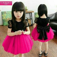 J&C Dress Ribbon / Baju Brukat Anak / Dress Brukat Anak / Mini Dress Anak / Gaun Pesta Anak / Dress Anak / Midi Dress Anak / Baju Ulang Tahun Anak