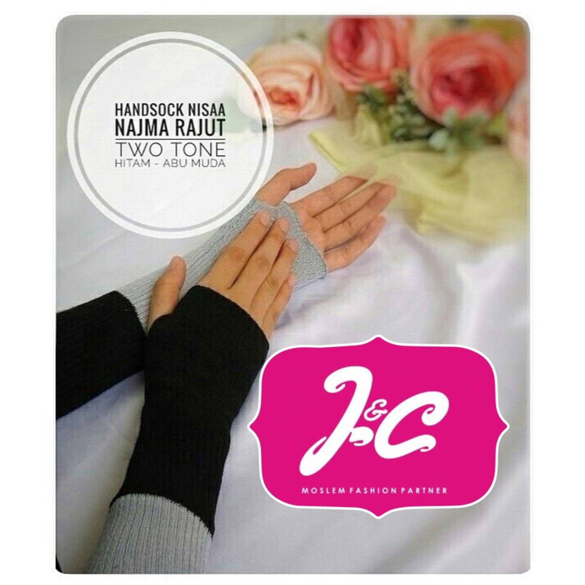 J&c Handsock Two Tone / Manset Rajut / Aksesoris Hijab / Manset Dua Warna