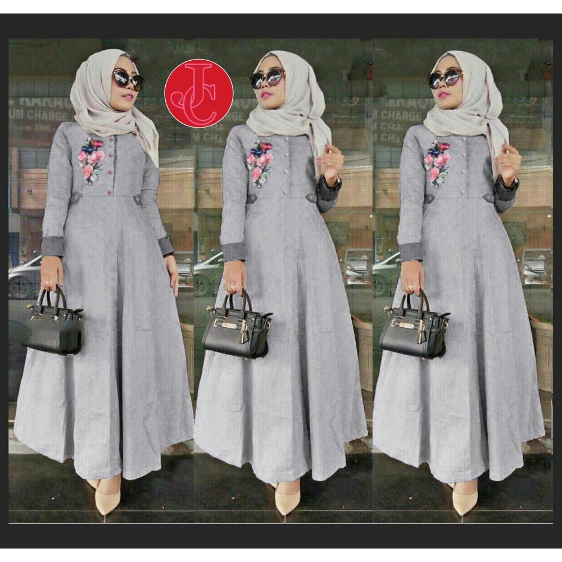 J&C Maxi Flow / Baju Muslim Maxi / Dress Muslim / Hijab Style