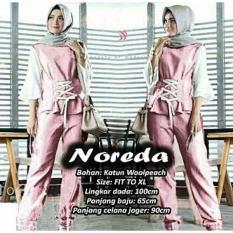 J&C Setelan Muslim Noreda 2 In 1 Set / Setelan Wanita / Celana Muslim / Setelan Baju Muslim / Setelan Muslim / Hijab Fashion / Hijab Style / Blouse Muslim / Baju Celana Muslim / Setelan 2 in 1